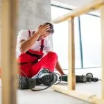 Accident of Man Working
