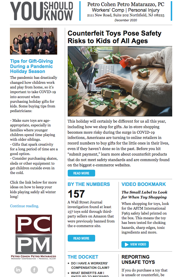 December Newsletter Snapshot
