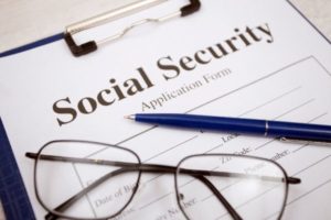 Social security application form in New Jersey.
