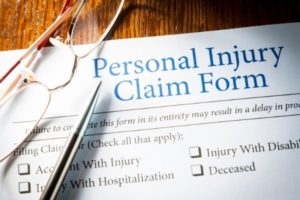 Personal injury claim form handled by a lawyer in Northfield.