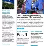 Snapshot of June 21 Newsletter addressing playground injuries