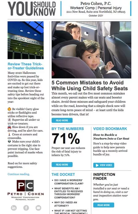 October 2021 Newsletter Snapshot